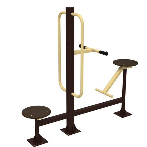 Уличный тренажер №76, "Твистер сидя + твистер стоя", 1740*570*1620 мм.