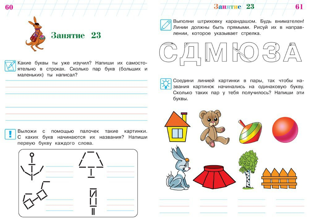 Пишу буквы: для детей 5-6 лет
