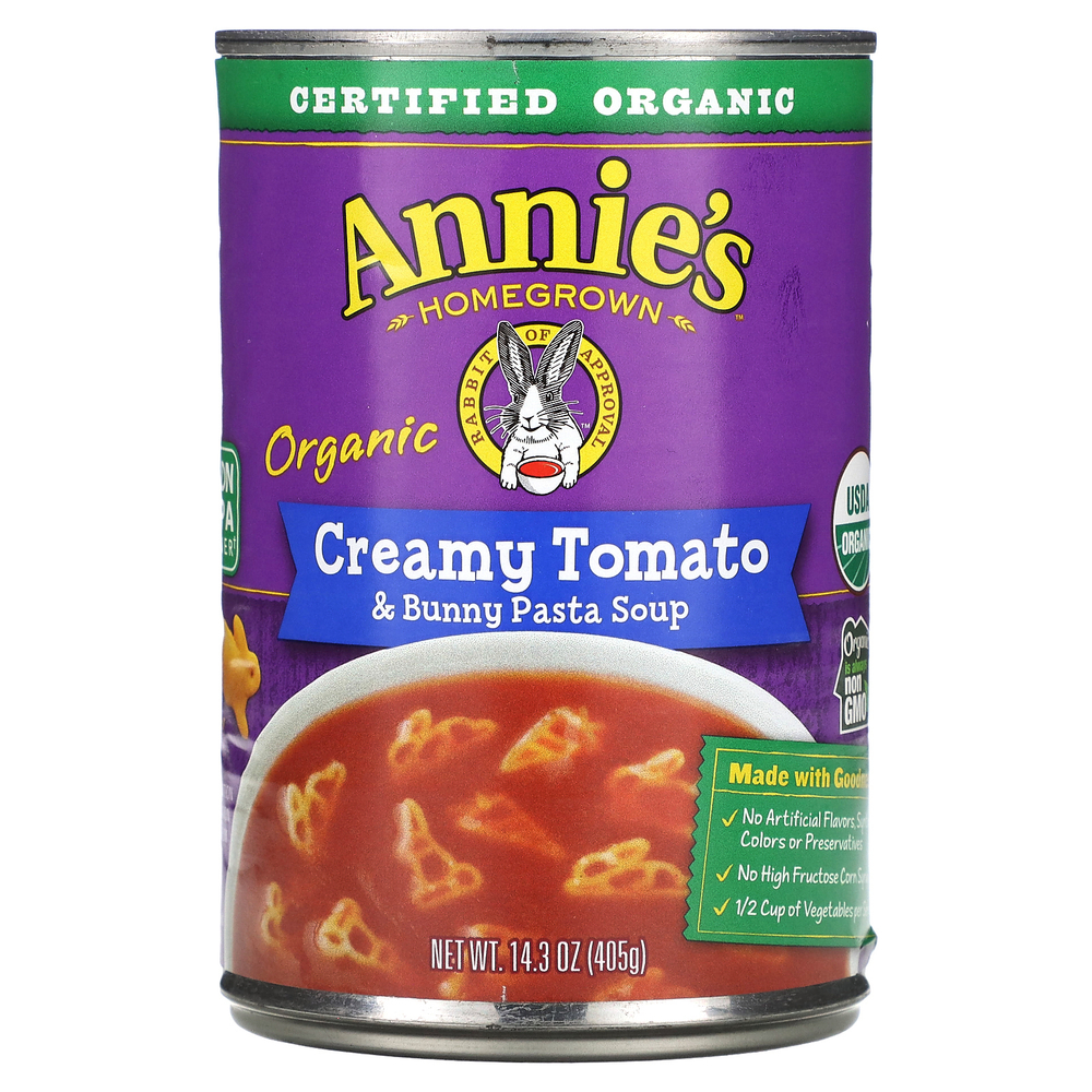 Annie's Homegrown, Органический крем-суп из томатов и кролика, 405 г (14,3 унции)