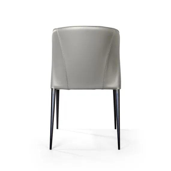 Стул Albert серо-коричневая кожа