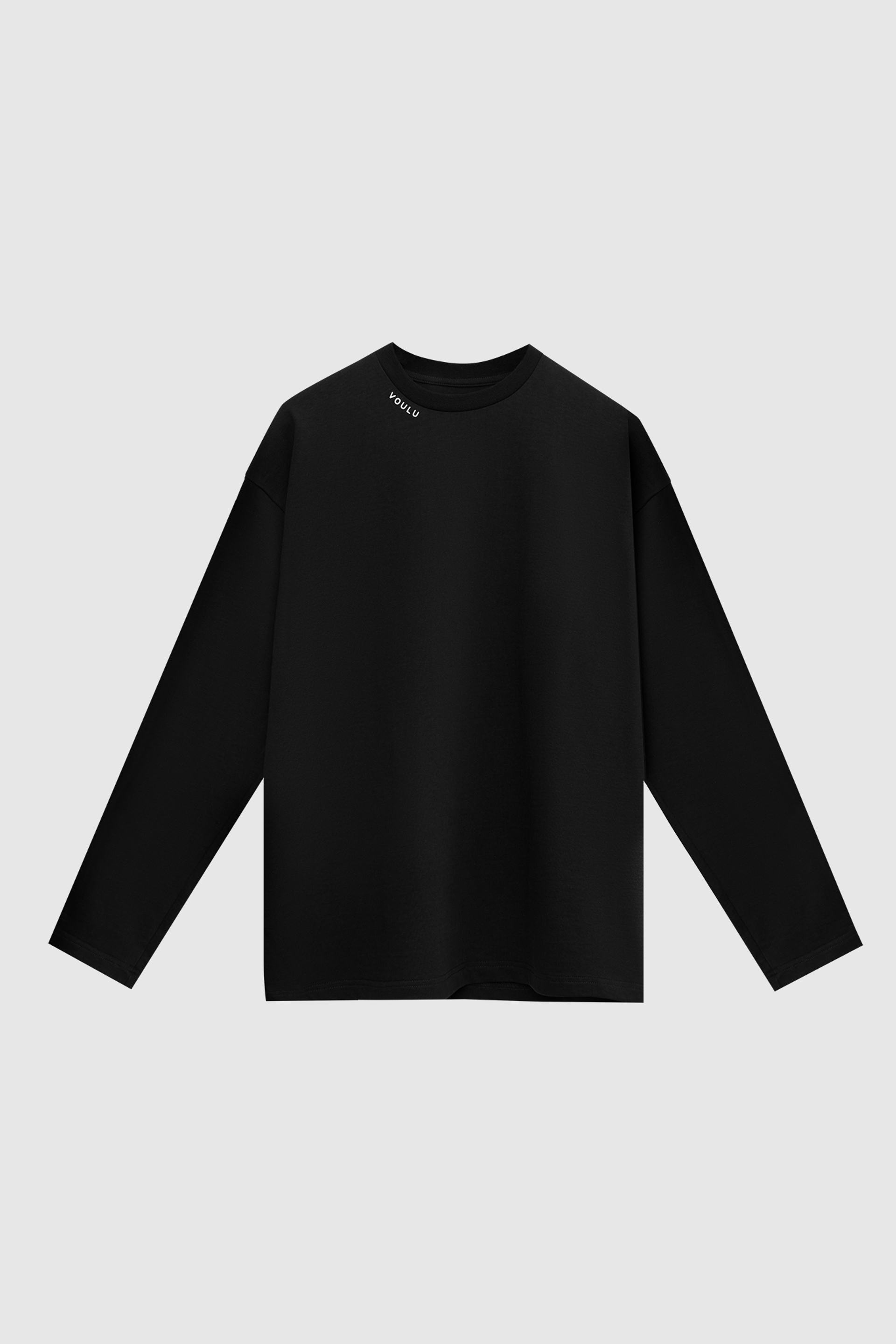 Лонгслив черный с логотипом