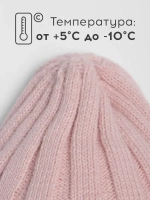 Шапка для девочки осенняя и снуд вязаный