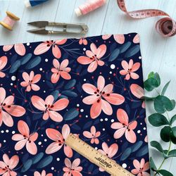 Ткань премиум Оксфорд 600D цветочный вальс