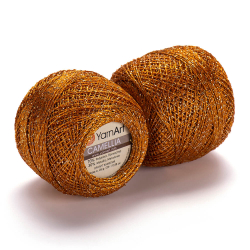 Пряжа Camellia 20г, 280м, 70% полиэстер, 30% металлик (цена за 1 шт)
