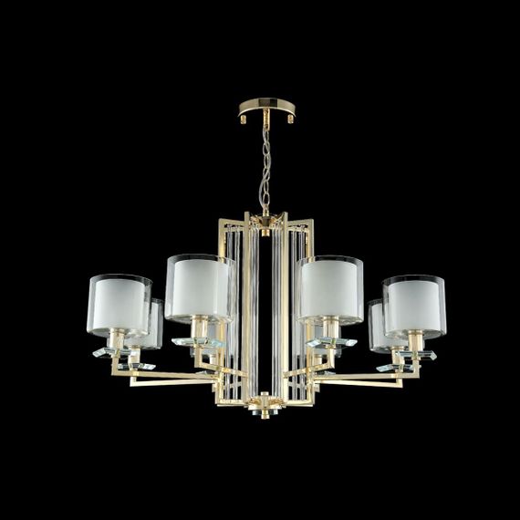 Подвесная люстра Crystal Lux Nicolas SP-PL8 Gold/White