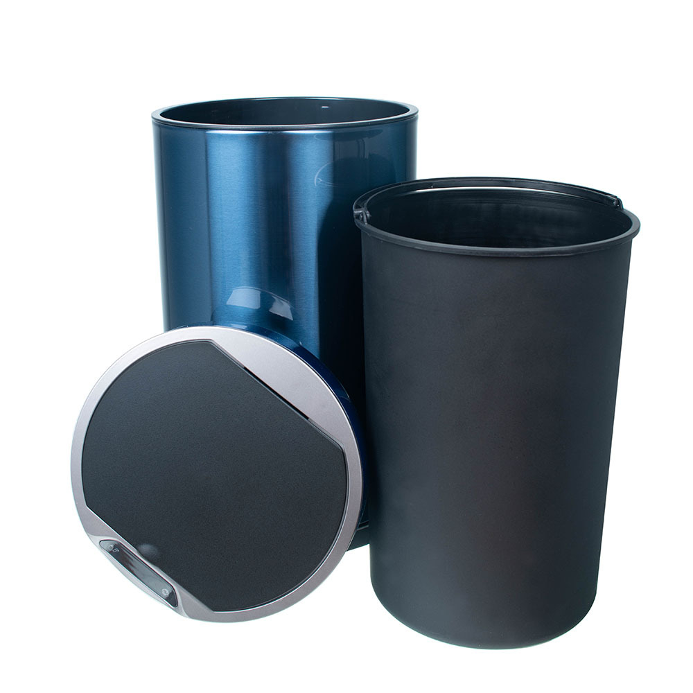 Ведро для мусора сенсорное, круглое, внутр ведро, Foodatlas JAH-9312, 12 л (сапфировый)