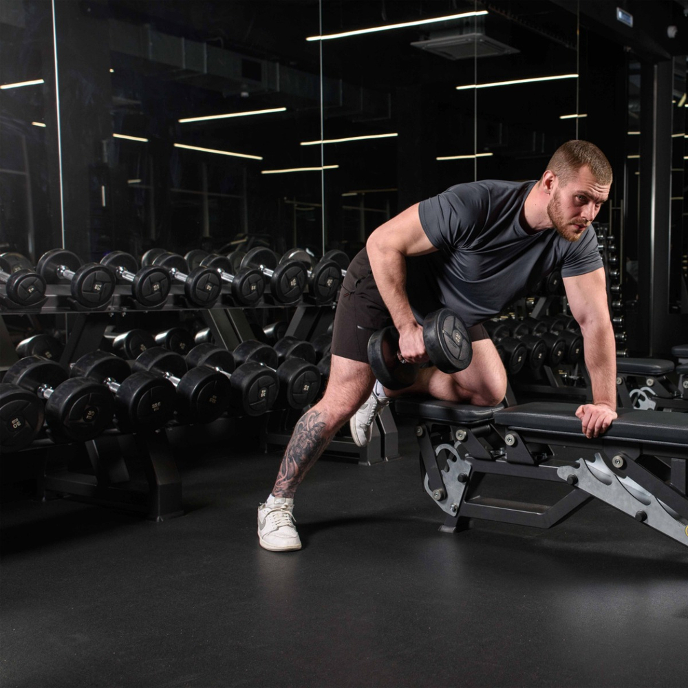 Гантельный ряд силовой (шаг 2,5 кг, 5 пар) PROFI-FIT 27,5-37,5 кг