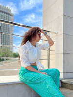 Рубашка Imperial с вставками и завязкой спереди