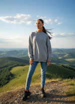 Свитшот женский оверсайз хлопок толстовка