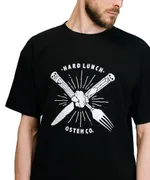 Купить Футболка Hardlunch оверсайз Fork and Knife черная Футболка Hardlunch оверсайз Fork and Knife черная