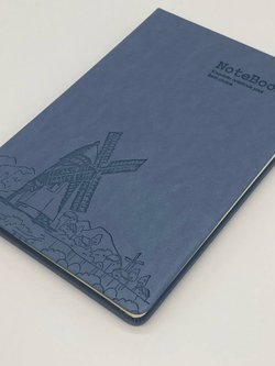 Блокнот 112 л. В5 25*17,5 см лин. серо-голубой  (7674-3)