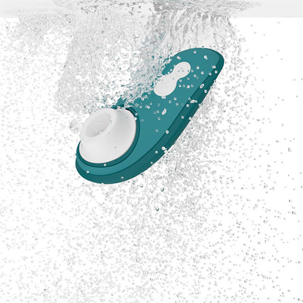 Темно-бирюзовый бесконтактный клиторальный стимулятор 10см Womanizer Liberty 2 Dark Green WZ112SG3