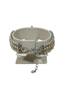 Браслет жемчужный с фианитами