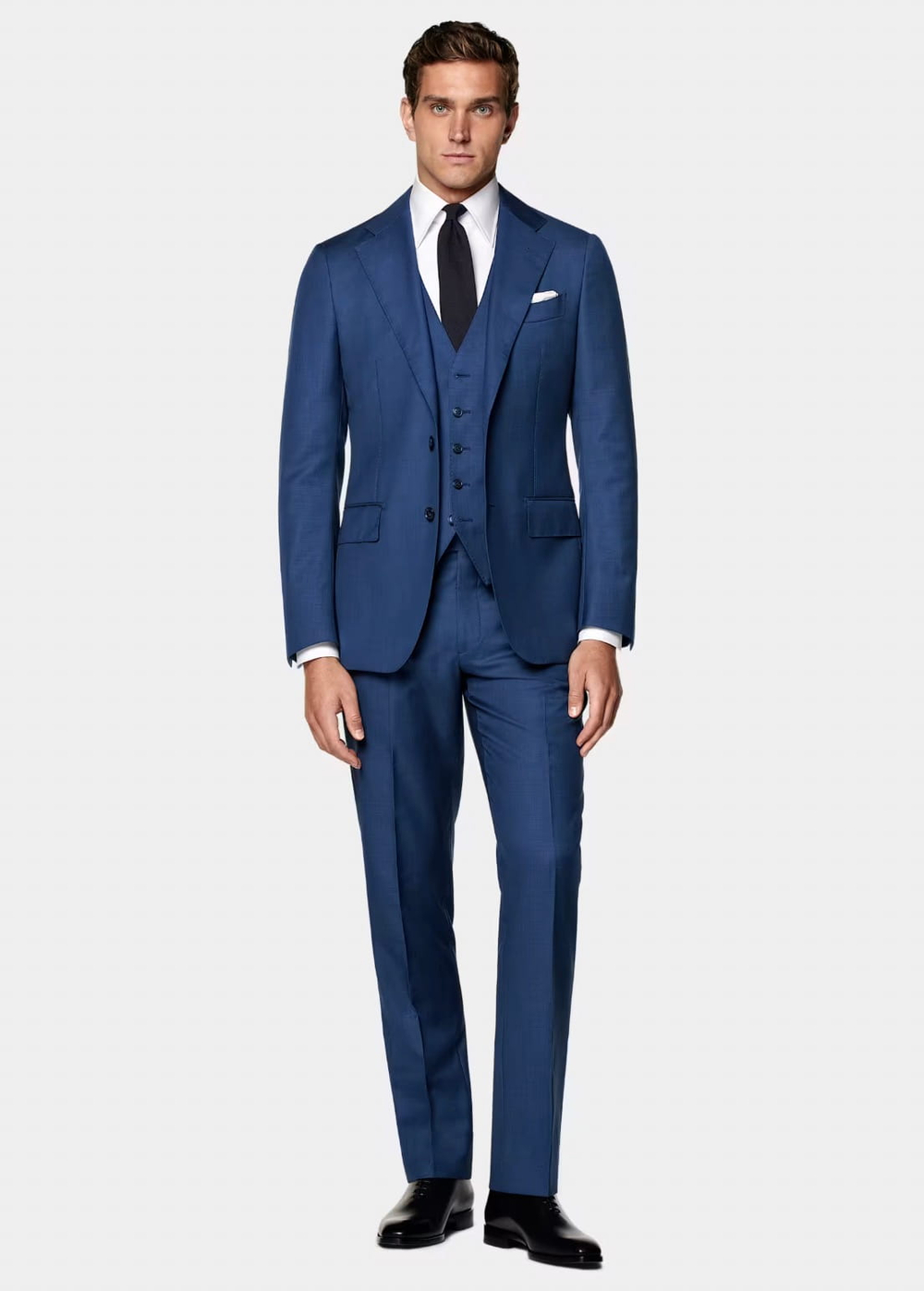 Мужской классический костюм (синий) Б56