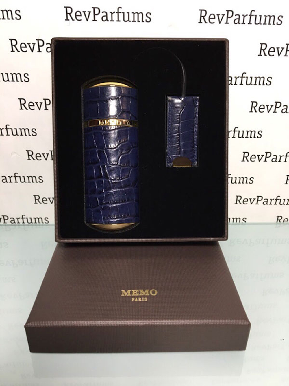 Memo Travel Leather BLUE CROCODILE