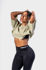 Футболка Oversized Cropped Tee JUST FLOW 431 Зеленый