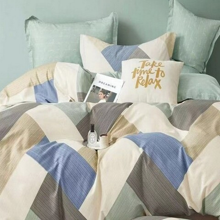 Комплект постельного белья "АВТ. 759", сатин, 100% хлопок, Россия. Пододеяльник на молнии!!!