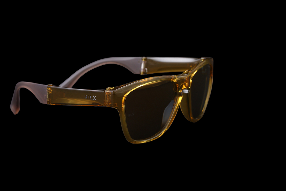 Спортивные очки HILX Unfold Shiny Crystal Yellow / Gold Polarized Lens