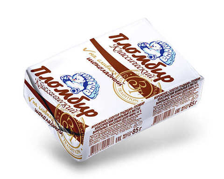 Пломбир "Золотая традиция" Шоколадный на вафлях 85г. Брест