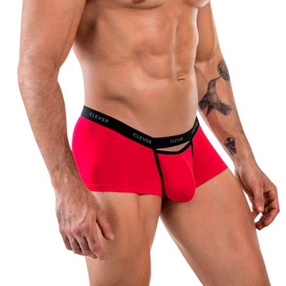 Мужские трусы хипсы красные Clever Moda TOKIO LATIN BOXER 186605
