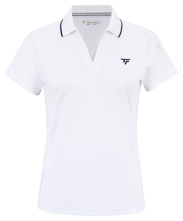 Женское теннисное поло Tecnifibre Team Tech - white