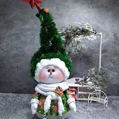 Снеговик «Макусик Елка» ручной работы / 23-55 см