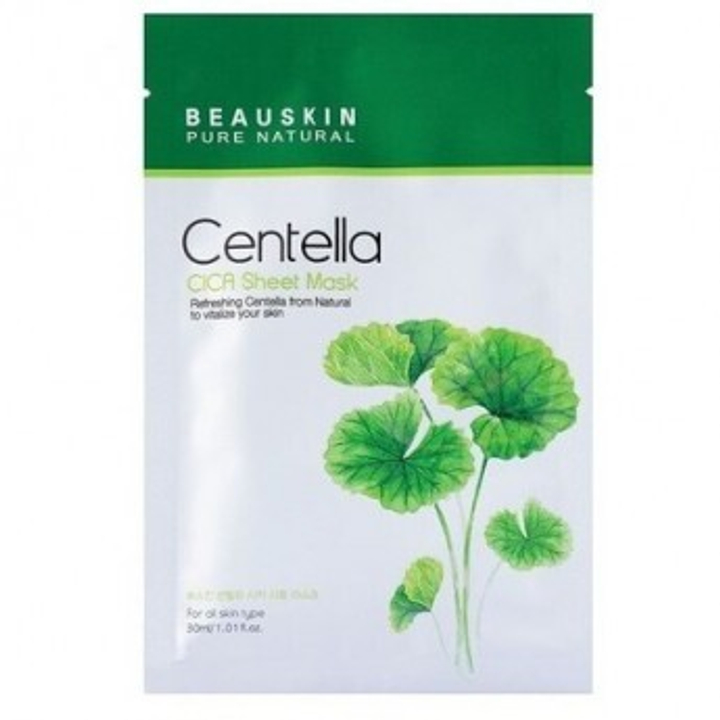 Маска для лица Beauskin Centella Cica Sheet тканевая с экстрактом центеллы 30 мл