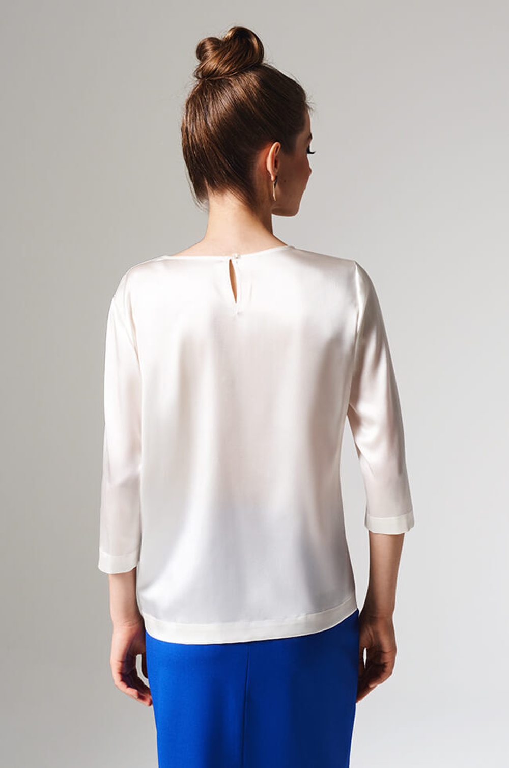 23163 Блузка женская (молочный)