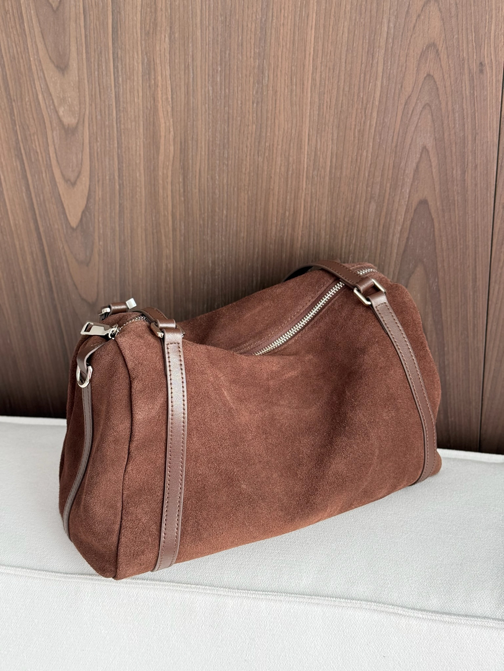 Сумка из натуральной замши