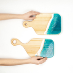 Набор разделочных досок из сибирского кедра с эпоксидной смолой 2 шт. RDN34