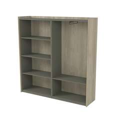 15ШДС.1808 Шкаф высокий комбинированный, двусоставный (1768*460*1828)