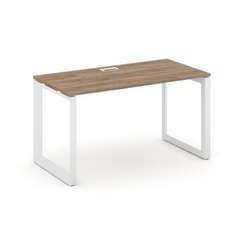 Style Project Стол письменный SN-59O.SP-004 Дуб Табак/Металл Белый/Белый Заглушка 1580*600*750