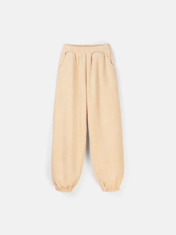 Джоггеры оверсайз велюровые 