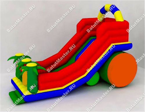 Надувной батут-горка "Прокатись" 8*4*5 м