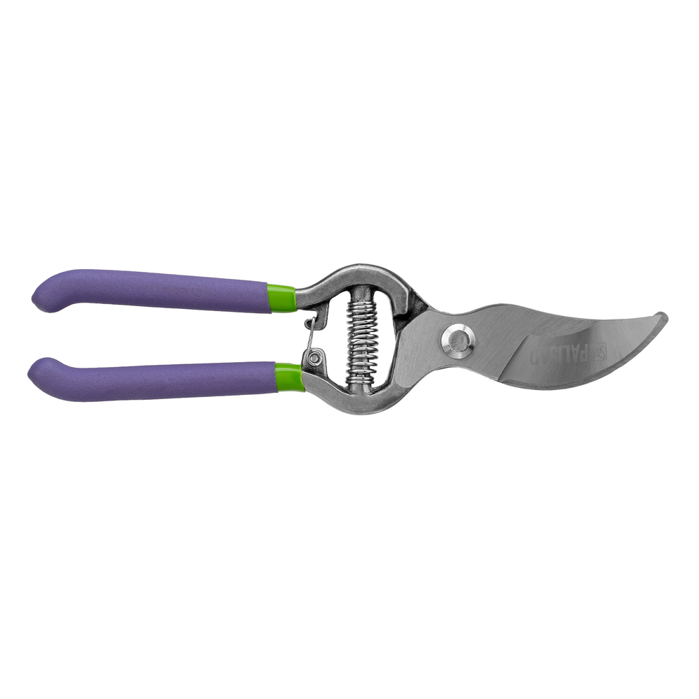 Секатор прямого реза, 255 мм, цельнокованый, металлические обрезиненные рукоятки, Palisad