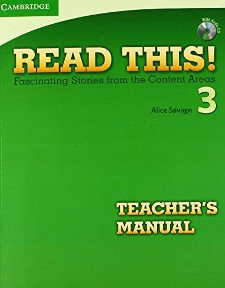 Read This! 3 Teacher&#39;s Manual with Audio CD