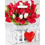 Пакет с вырубной ручкой 31см(Белиция) Глянцевый Артпласт (х50 (комплект 50 шт)