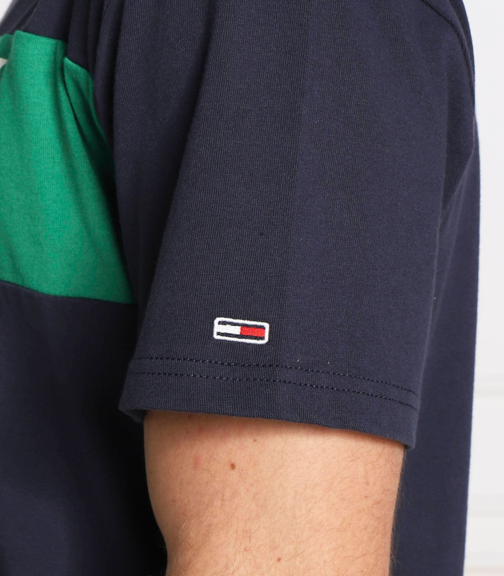 футболка colorblock Tommy Jeans - темно-синий(DM0DM14994)