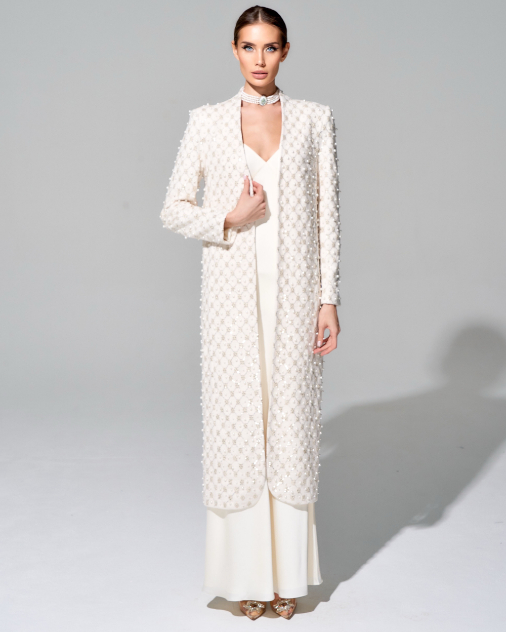 Платье-комбинация длины макси