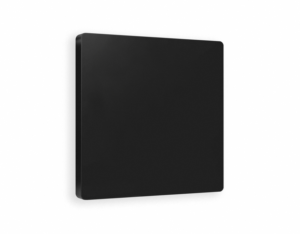 AP8160 Лицевая панель ALFA (Черный матовый) заглушка для суппорта QUANT