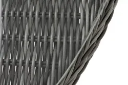 "Эспрессо" плетеный круглый стол, диаметр 118 см, цвет графит