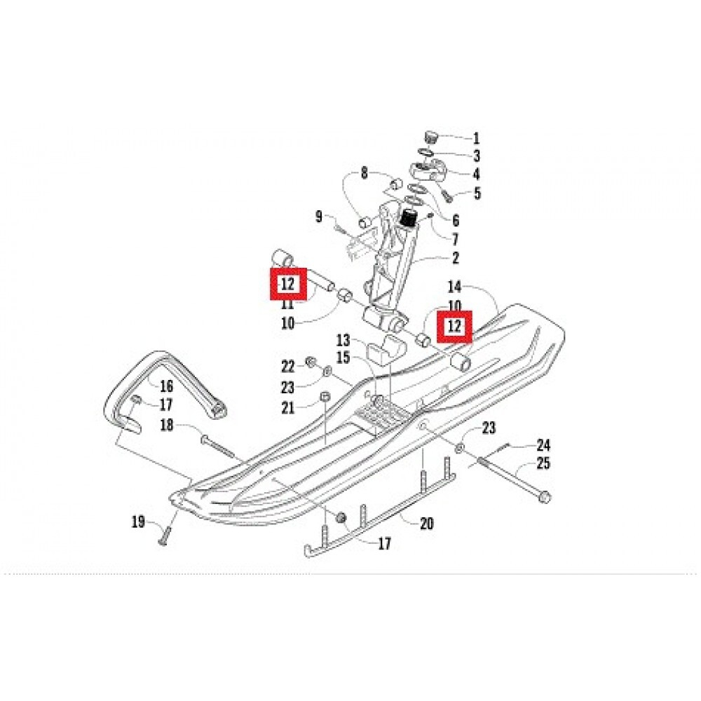 Втулка лыжи Arctic Cat 2603-731