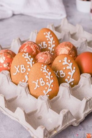 Пасхальные пряники яйца "ХВ"