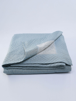 Покрывало 240х260 и 2 декоративные подушки 45х45 Claire Batiste Tilt Greg бирюзовые