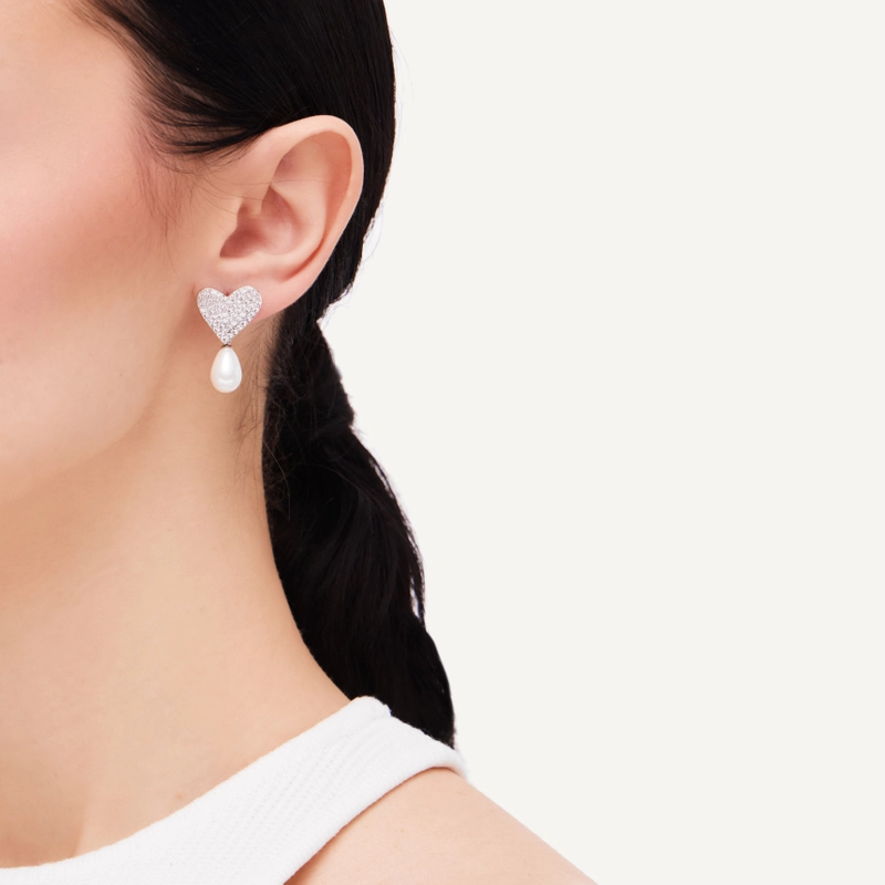 Серьги Острие Сердца – Серебро