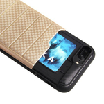 Чехол с вырезами под пластиковые карты для iPhone 7 Plus, 009464 Серебристый