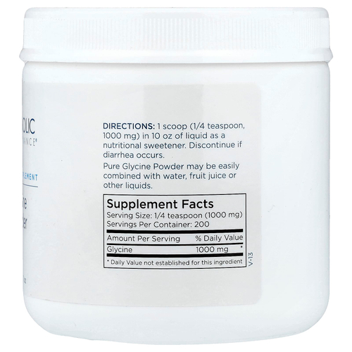 Metabolic Maintenance, Глицин в порошке, 200 г (7 унций)