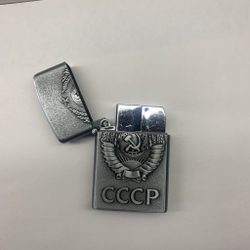 подарочная зажигалка газовая Герб СССР, бронзовый