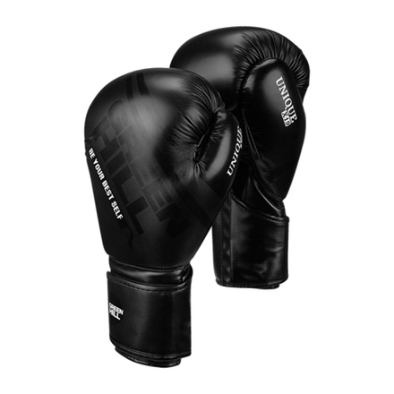 BGU-2308 Боксерские перчатки UNIQUE черные