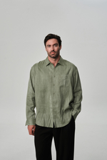 Рубашка | washed olive
